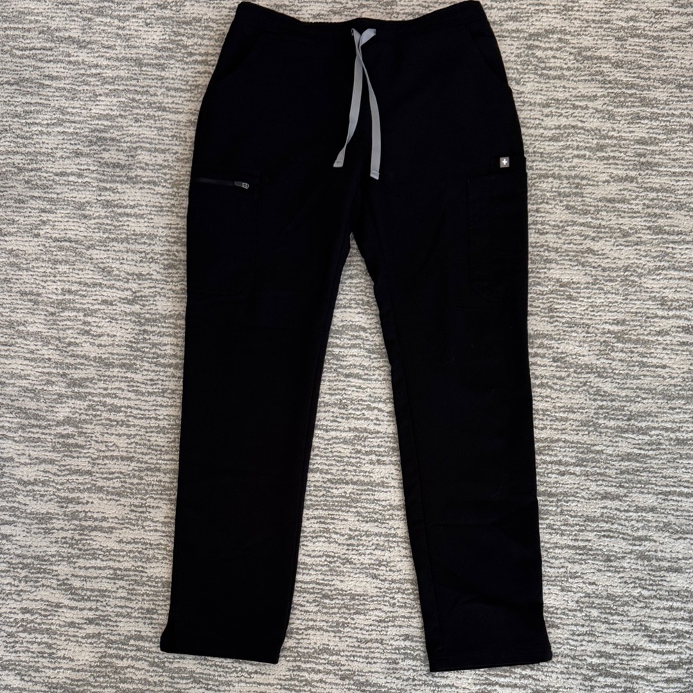 FIGS Black Drawstring Scrub Pants